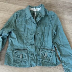 Stylish Green Utility Jacket for Women